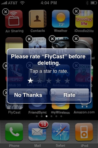 iphone delete screen